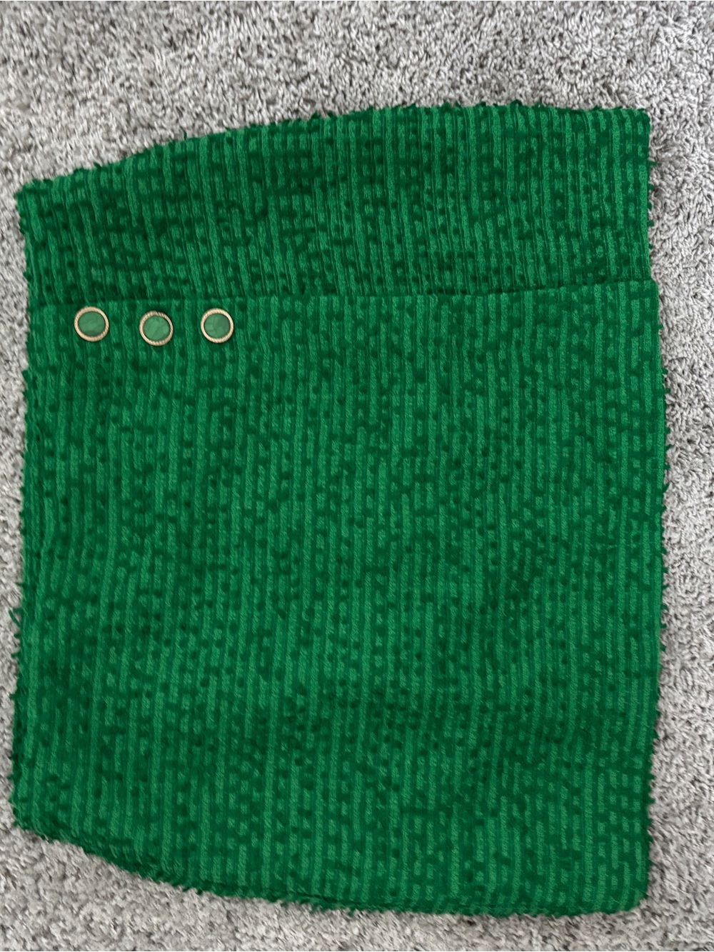 Endless rose  Knit Tube Skirt with Grommet Detail